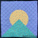 Moon Over Mountain quilt block