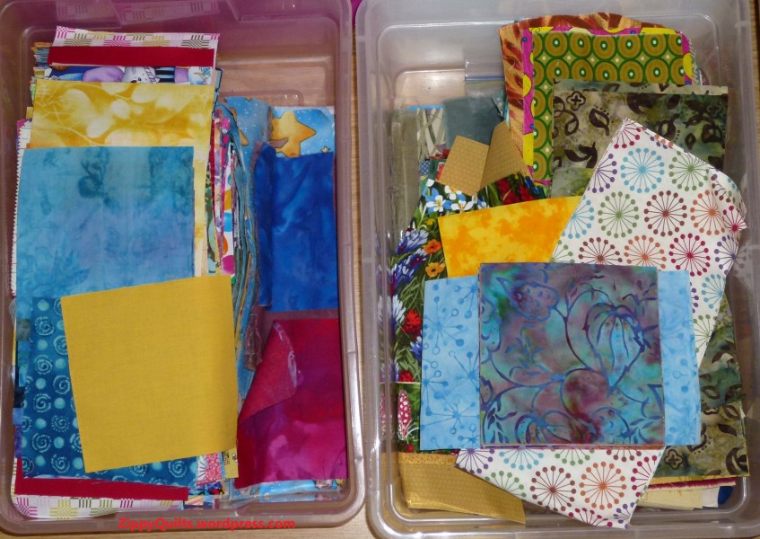 nickel squares in bins