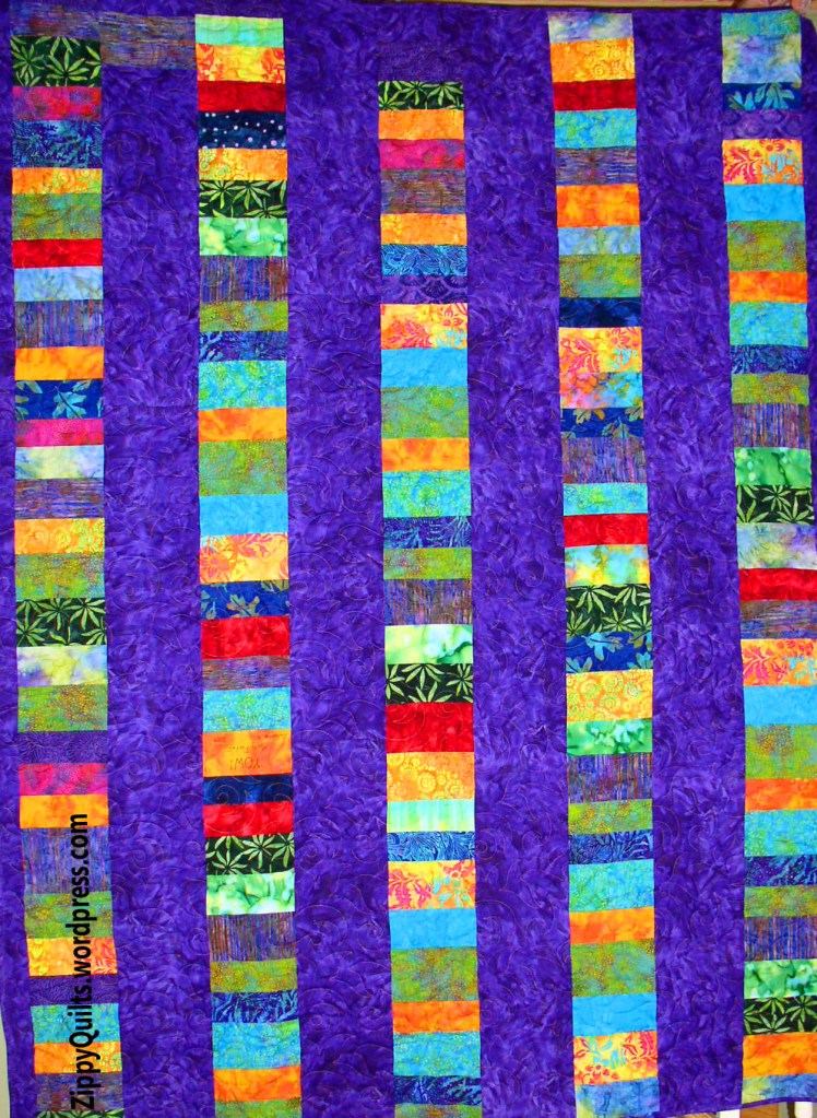 batik quilt back