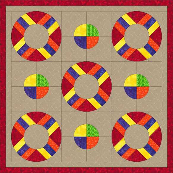 My EQ7 layout for the Metro Hoops blocks