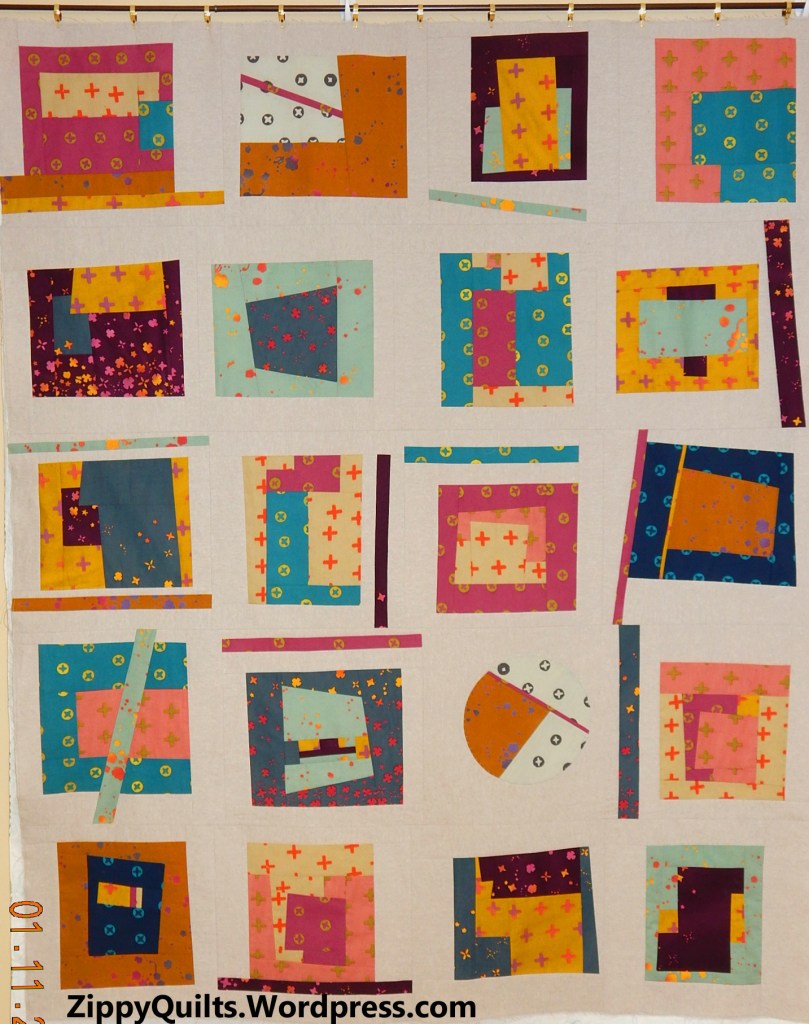 Improvisational modern quilt