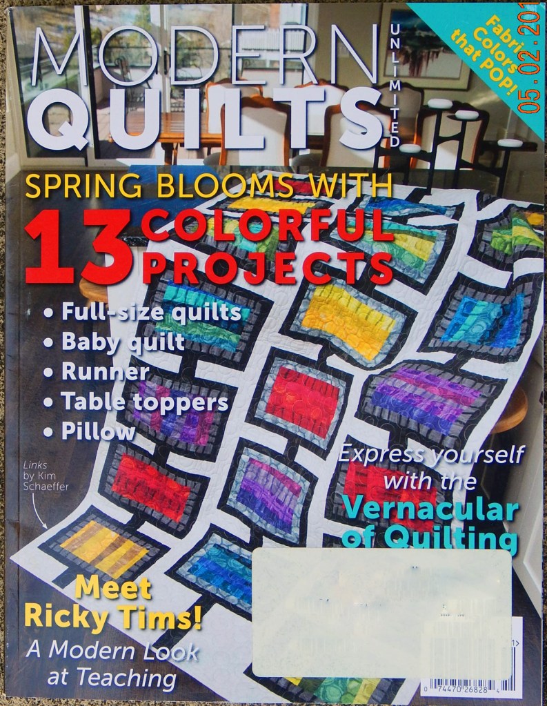 Modern Quilts Unlimited magazine