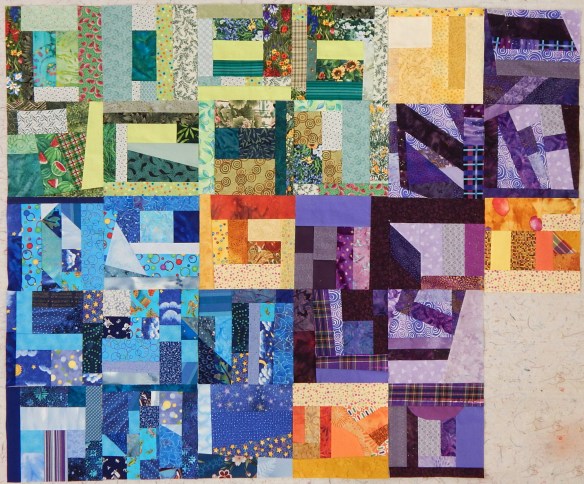 Improvised quilt blocks