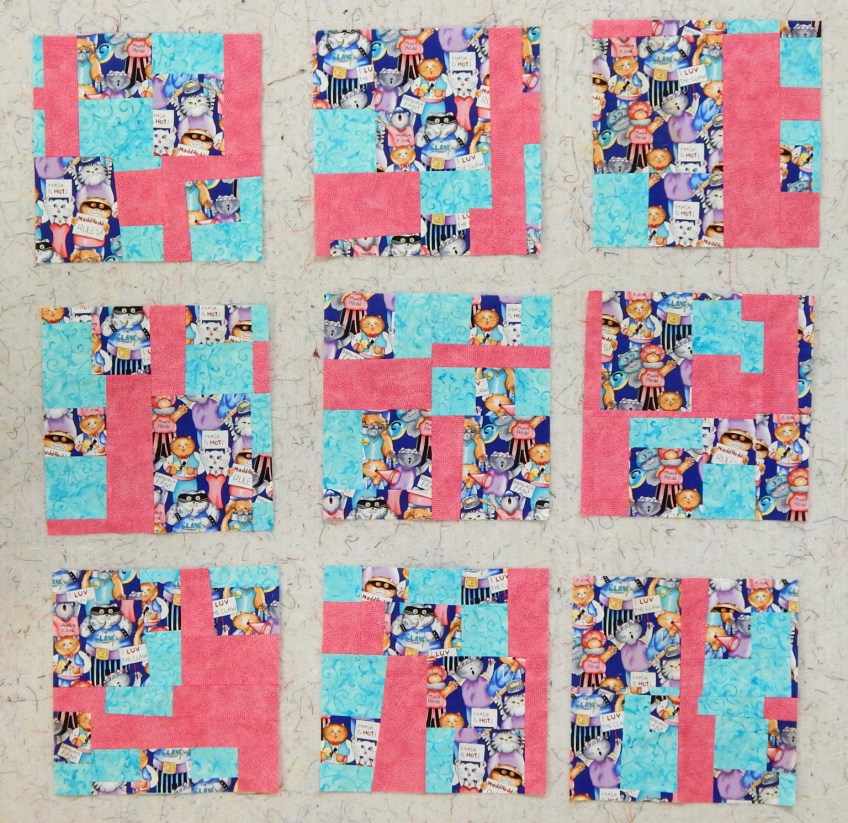improvised quilt blocks