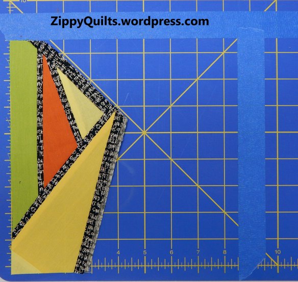 Improvised quilt block