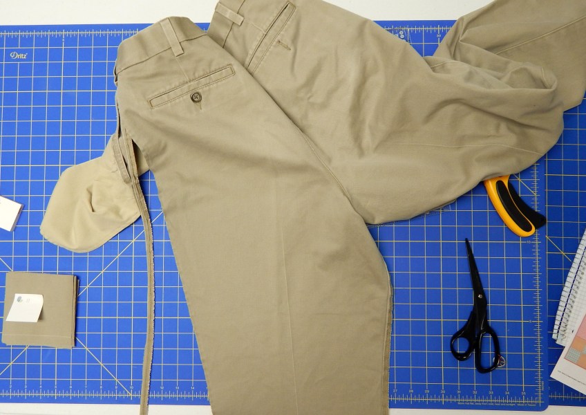 quilt from khaki pants