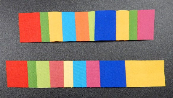 modern scrappy block