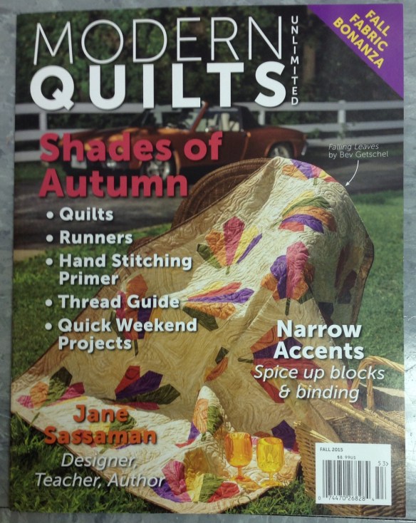 Modern Quilts Unlimited magazine