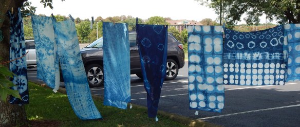 Shibori dyed fabric