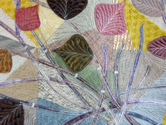 metallic embellishment in quilt